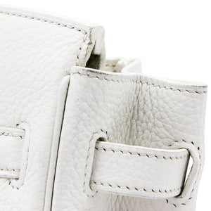Birkin 30 Tote Clemence White