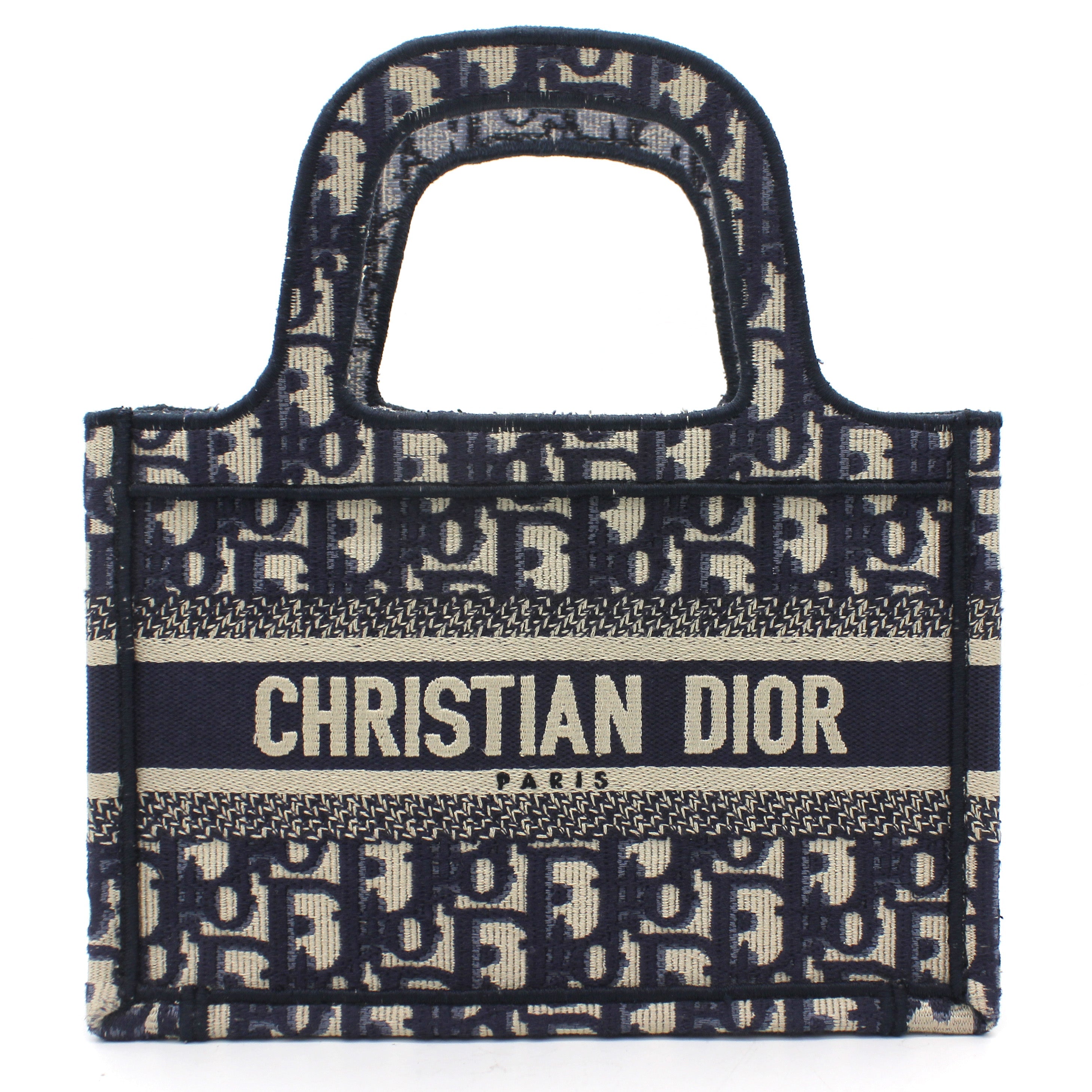 Oblique Mini Book Tote Blue Multicolor