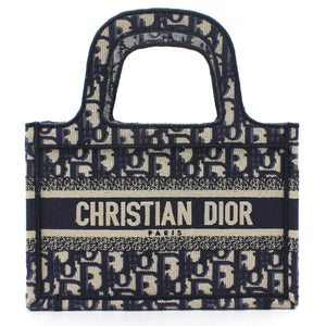 Oblique Mini Book Tote Blue Multicolor