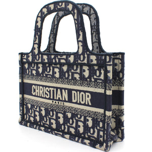 Oblique Mini Book Tote Blue Multicolor