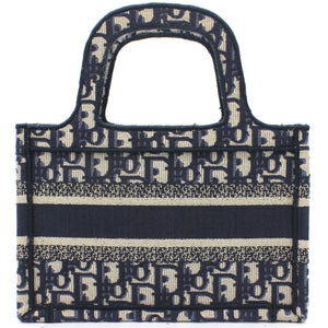 Oblique Mini Book Tote Blue Multicolor