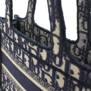 Oblique Mini Book Tote Blue Multicolor