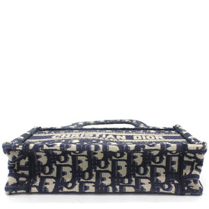 Oblique Mini Book Tote Blue Multicolor