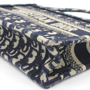 Oblique Mini Book Tote Blue Multicolor