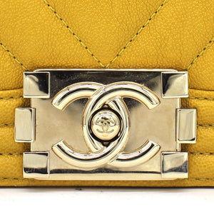 Chevron Small Boy Flap Yellow
