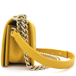 Chevron Small Boy Flap Yellow
