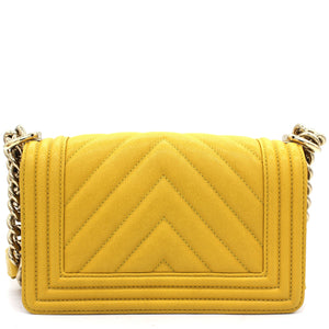 Chevron Small Boy Flap Yellow