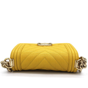 Chevron Small Boy Flap Yellow
