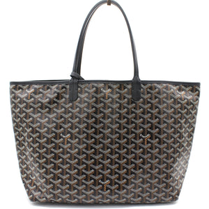 Black Goyardine Coated Canvas St. Louis PM Tote