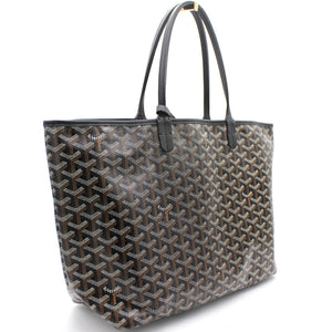 Black Goyardine Coated Canvas St. Louis PM Tote
