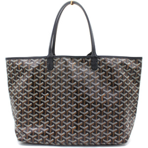 Black Goyardine Coated Canvas St. Louis PM Tote