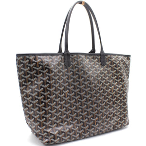 Black Goyardine Coated Canvas St. Louis PM Tote