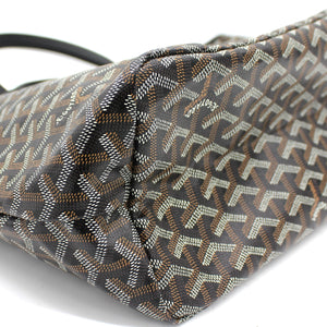 Black Goyardine Coated Canvas St. Louis PM Tote