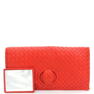 Intrecciato Turn Lock Clutch