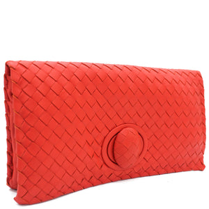 Intrecciato Turn Lock Clutch