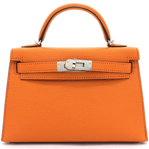 mini Kelly II 2way bag Orange/Sanguine