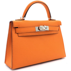 mini Kelly II 2way bag Orange/Sanguine