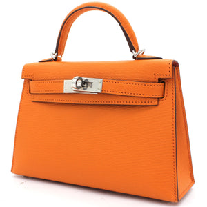 mini Kelly II 2way bag Orange/Sanguine