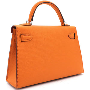 mini Kelly II 2way bag Orange/Sanguine