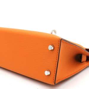 mini Kelly II 2way bag Orange/Sanguine