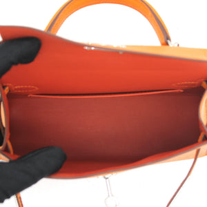 mini Kelly II 2way bag Orange/Sanguine
