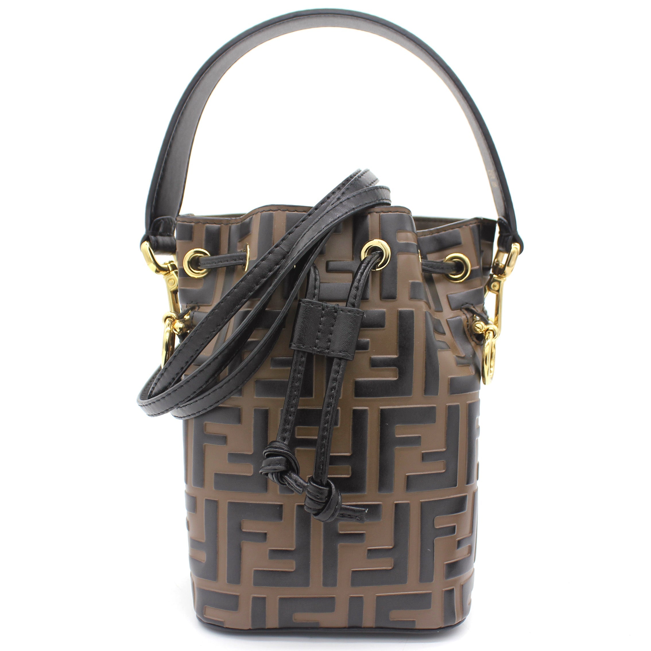 Mon Tresor Brown leather mini-bag