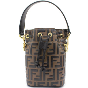 Mon Tresor Brown leather mini-bag