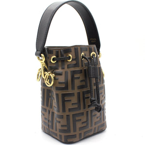 Mon Tresor Brown leather mini-bag