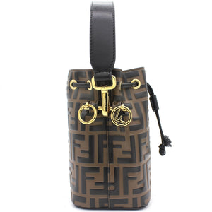 Mon Tresor Brown leather mini-bag