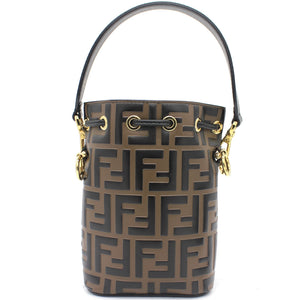 Mon Tresor Brown leather mini-bag