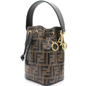 Mon Tresor Brown leather mini-bag