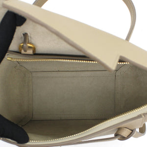 Nano Belt Bag in Beige Calfskin