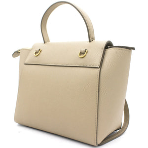 Nano Belt Bag in Beige Calfskin