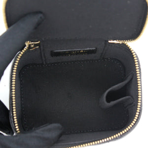 Mini Caviar GHW Vanity Case with Pearl Details