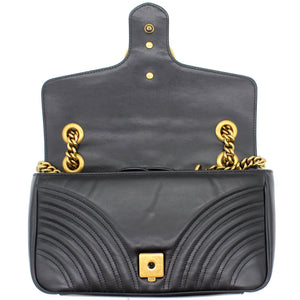 GG Marmont matelassé shoulder bag Black