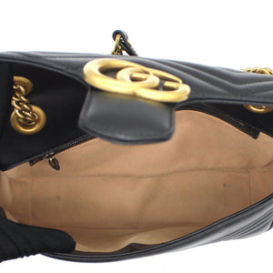 GG Marmont matelassé shoulder bag Black