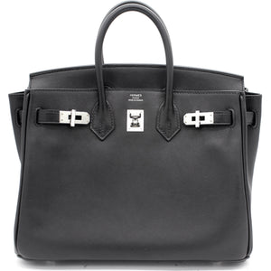 Birkin 25 tote bag Swift Noir