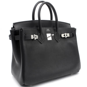 Birkin 25 tote bag Swift Noir