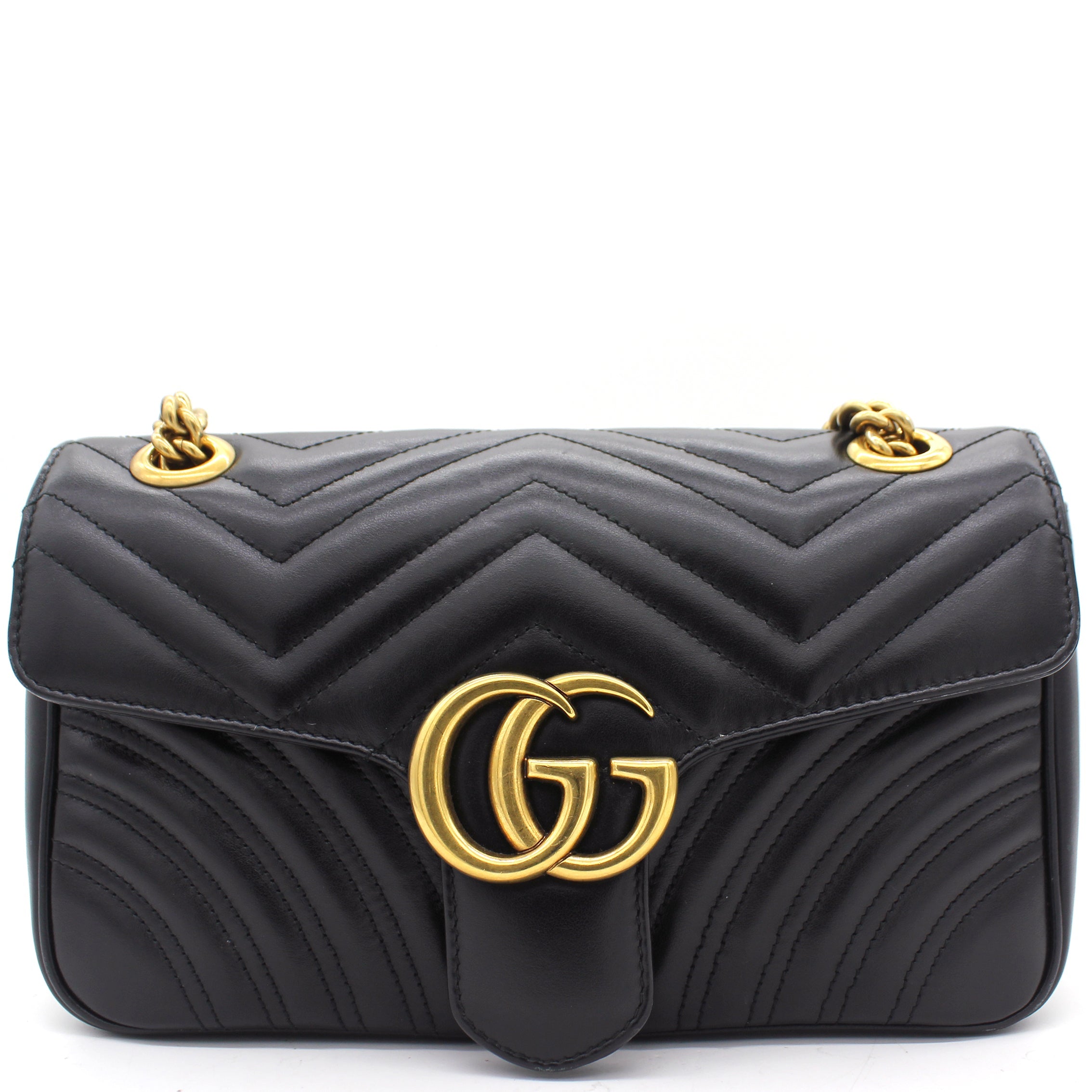 GG Marmont matelassé shoulder bag Black