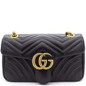 GG Marmont matelassé shoulder bag Black