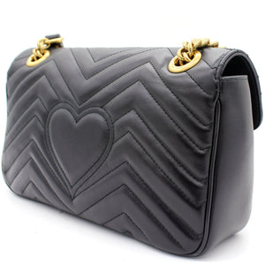 GG Marmont matelassé shoulder bag Black