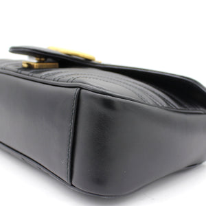 GG Marmont matelassé shoulder bag Black