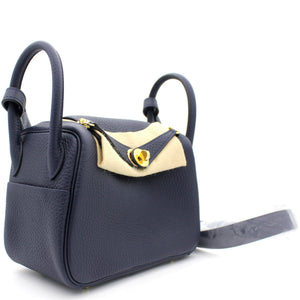 Taurillon Clemence Mini Lindy 20 Bleu Nuit 2Z