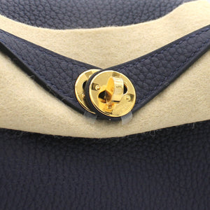 Taurillon Clemence Mini Lindy 20 Bleu Nuit 2Z
