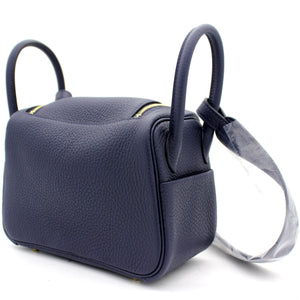 Taurillon Clemence Mini Lindy 20 Bleu Nuit 2Z