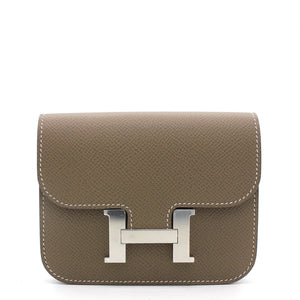 Portefeuille Slim Belt Bag Epsom Etoupe