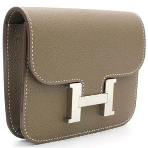 Portefeuille Slim Belt Bag Epsom Etoupe