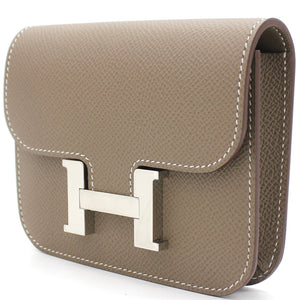 Portefeuille Slim Belt Bag Epsom Etoupe