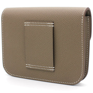 Portefeuille Slim Belt Bag Epsom Etoupe