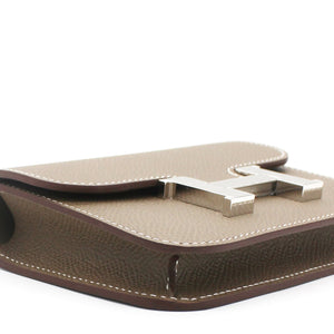Portefeuille Slim Belt Bag Epsom Etoupe